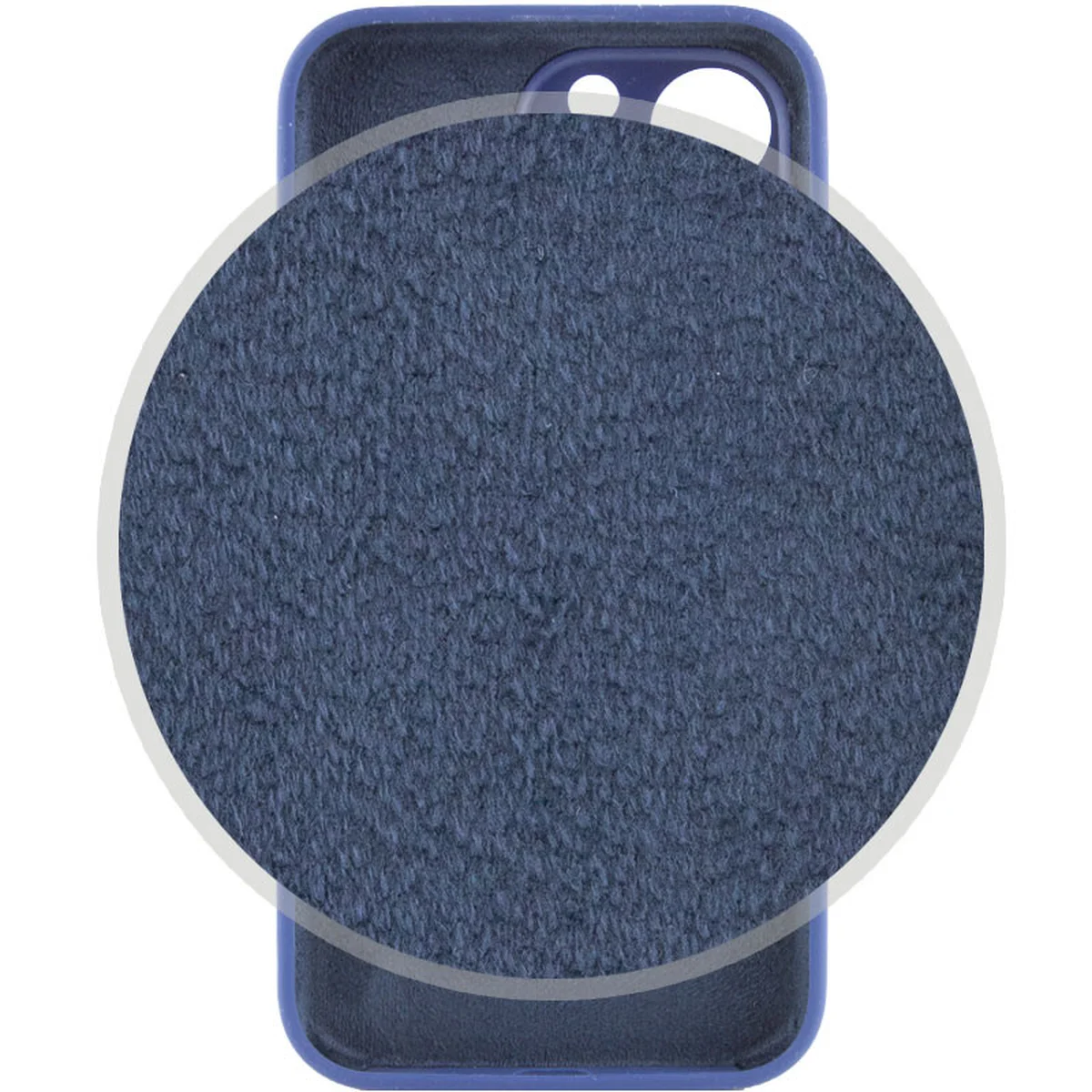 Чехол Silicone Case Full Camera Protective (AA) для Apple iPhone 14 Pro (6.1") Синий / Deep navy