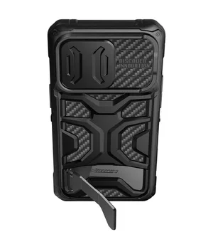 TPU+PC чехол Nillkin CamShield Adventurer Pro (шторка на камеру) для Apple iPhone 14 Pro (6.1") Armor Black