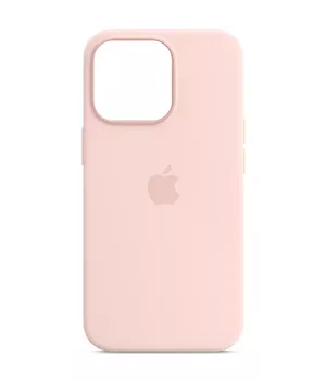 Чохол Silicone case (AAA) full with Magsafe and Animation для Apple iPhone 14 Pro (6.1") Рожевий / Chalk Pink