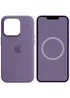 Чехол Silicone case (AAA) full with Magsafe and Animation для Apple iPhone 14 Pro (6.1") Фиолетовый / Iris