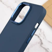 TPU чохол Bonbon Metal Style для Apple iPhone 14 Pro (6.1") Синій / Denim Blue