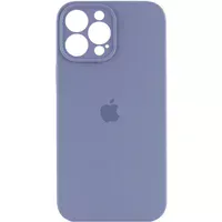 Чехол Silicone Case Full Camera Protective (AA) для Apple iPhone 14 Pro (6.1") Серый / Lavender Gray / PVH