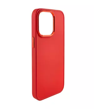 TPU чехол Bonbon Metal Style для Apple iPhone 14 Pro (6.1") Красный / Red
