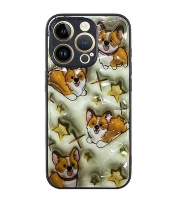 TPU+PC чехол Prisma Plushie для Apple iPhone 14 Pro (6.1") Corgi