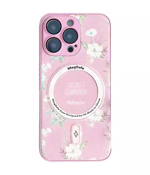 TPU+PC чохол Secret Garden with MagSafe для Apple iPhone 14 Pro (6.1") Pink