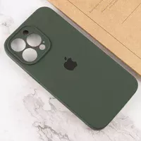 Чехол Silicone Case Full Camera Protective (AA) для Apple iPhone 14 Pro (6.1") Зеленый / Cyprus Green