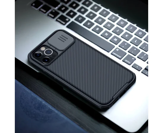 Карбонова накладка Nillkin CamShield Pro для Apple iPhone 14 Pro (6.1") Чорний / Black
