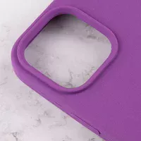Чехол Silicone Case Full Protective (AA) для Apple iPhone 14 Pro (6.1") Фиолетовый / Grape