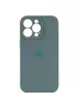 Чехол Silicone Case Full Camera Protective (AA) для Apple iPhone 14 Pro (6.1") Зеленый / Pine green