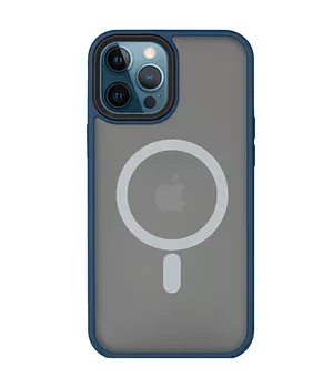 TPU+PC чохол Metal Buttons with MagSafe для Apple iPhone 14 Pro (6.1") Синій