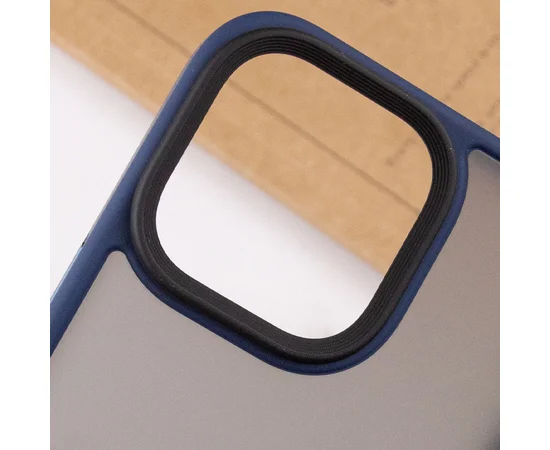 TPU+PC чохол Metal Buttons для Apple iPhone 14 Pro (6.1") Синій