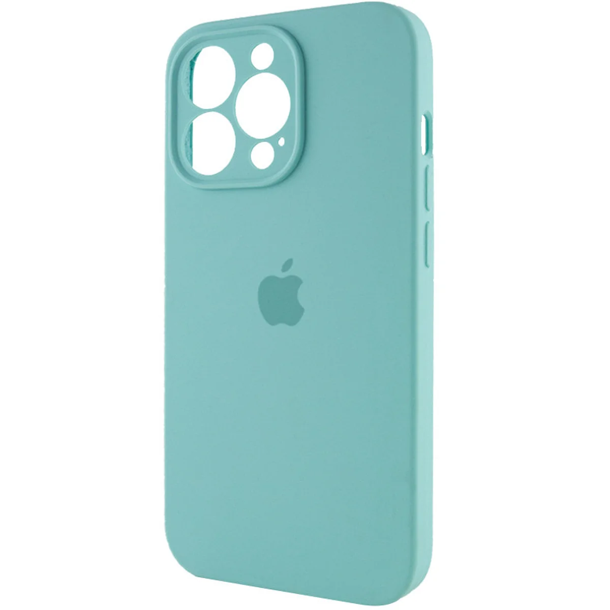 Чохол Silicone Case Full Camera Protective (AA) Apple iPhone 14 Pro (6.1") Бірюзовий / Marine Green