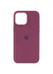 Чехол Silicone Case Full Protective (AA) для Apple iPhone 14 Pro (6.1") Бордовый / Plum