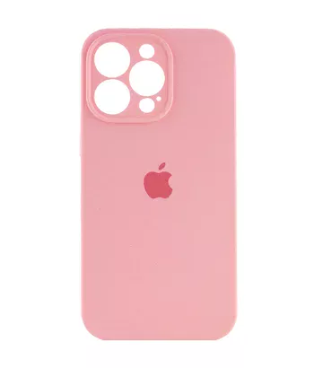 Чохол Silicone Case Full Camera Protective (AA) Apple iPhone 14 Pro (6.1") Рожевий / Light pink