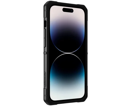 TPU+PC чохол Nillkin CamShield Adventurer Pro (шторка на камеру) для Apple iPhone 14 Pro (6.1") Armor Black