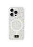 TPU чехол Bling World Rock Diamond with MagSafe для Apple iPhone 14 Pro (6.1") White