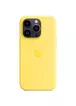 Чохол Silicone case (AAA) full with Magsafe для Apple iPhone 14 Pro (6.1") Жовтий / Canary Yellow