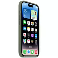 Чехол Silicone case (AAA) full with Magsafe для Apple iPhone 14 Pro (6.1") Зеленый / Olive