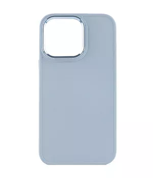 TPU чохол Bonbon Metal Style для Apple iPhone 14 Pro (6.1") Блакитний / Mist blue