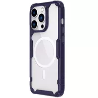 TPU чехол Nillkin Nature Pro Magnetic для Apple iPhone 14 Pro (6.1") Темно-фиолетовый (прозрачный)
