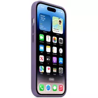 Чехол Silicone case (AAA) full with Magsafe для Apple iPhone 14 Pro (6.1") Фиолетовый / Iris