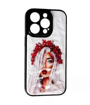 TPU+PC чохол Prisma Ladies для Apple iPhone 14 Pro (6.1") Ukrainian Girl