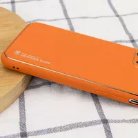 Шкіряний чохол Xshield для Apple iPhone 14 Pro (6.1") Помаранчевий / Apricot