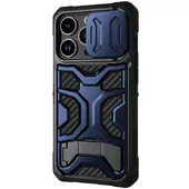 TPU+PC чохол Nillkin CamShield Adventurer Pro (шторка на камеру) для Apple iPhone 14 Pro (6.1") Interstellar Blue