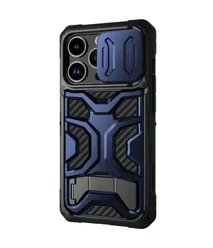 TPU+PC чохол Nillkin CamShield Adventurer Pro (шторка на камеру) для Apple iPhone 14 Pro (6.1") Interstellar Blue