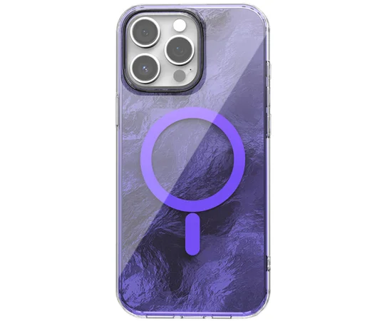 Чохол TPU Shiny Mountain (MagFit) для Apple iPhone 14 Pro (6.1") Purple