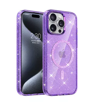Чохол TPU Eclipse Sparkle (MagFit) для Apple iPhone 14 Pro (6.1") Purple
