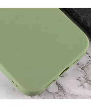 Силиконовый чехол Candy для Apple iPhone 14 Pro (6.1") Фисташковый