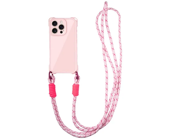 Чохол TPU CrossBody with straps для Apple iPhone 14 Pro (6.1") Pink