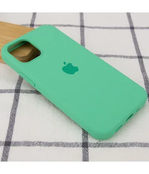 Чохол Silicone Case Full Protective (AA) для Apple iPhone 14 Pro (6.1") Зелений / Spearmint