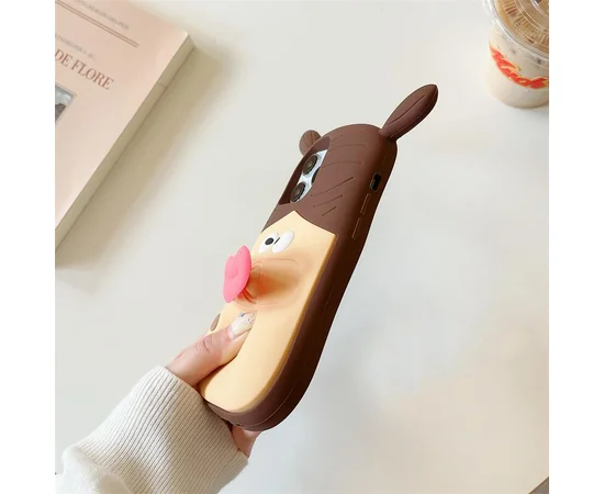 Силиконовый чехол Funny 3D для Apple iPhone 14 Pro (6.1") He