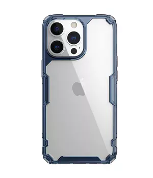 TPU чехол Nillkin Nature Pro Series для Apple iPhone 14 Pro (6.1") Синий (прозрачный)
