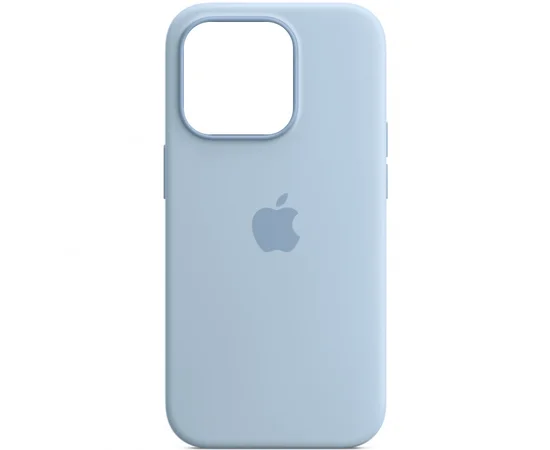 Чохол Silicone case (AAA) full with Magsafe and Animation для Apple iPhone 14 Pro (6.1") Синій / Sky