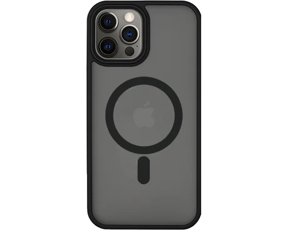 TPU+PC чохол Metal Buttons with MagSafe для Apple iPhone 14 Pro (6.1") Чорний