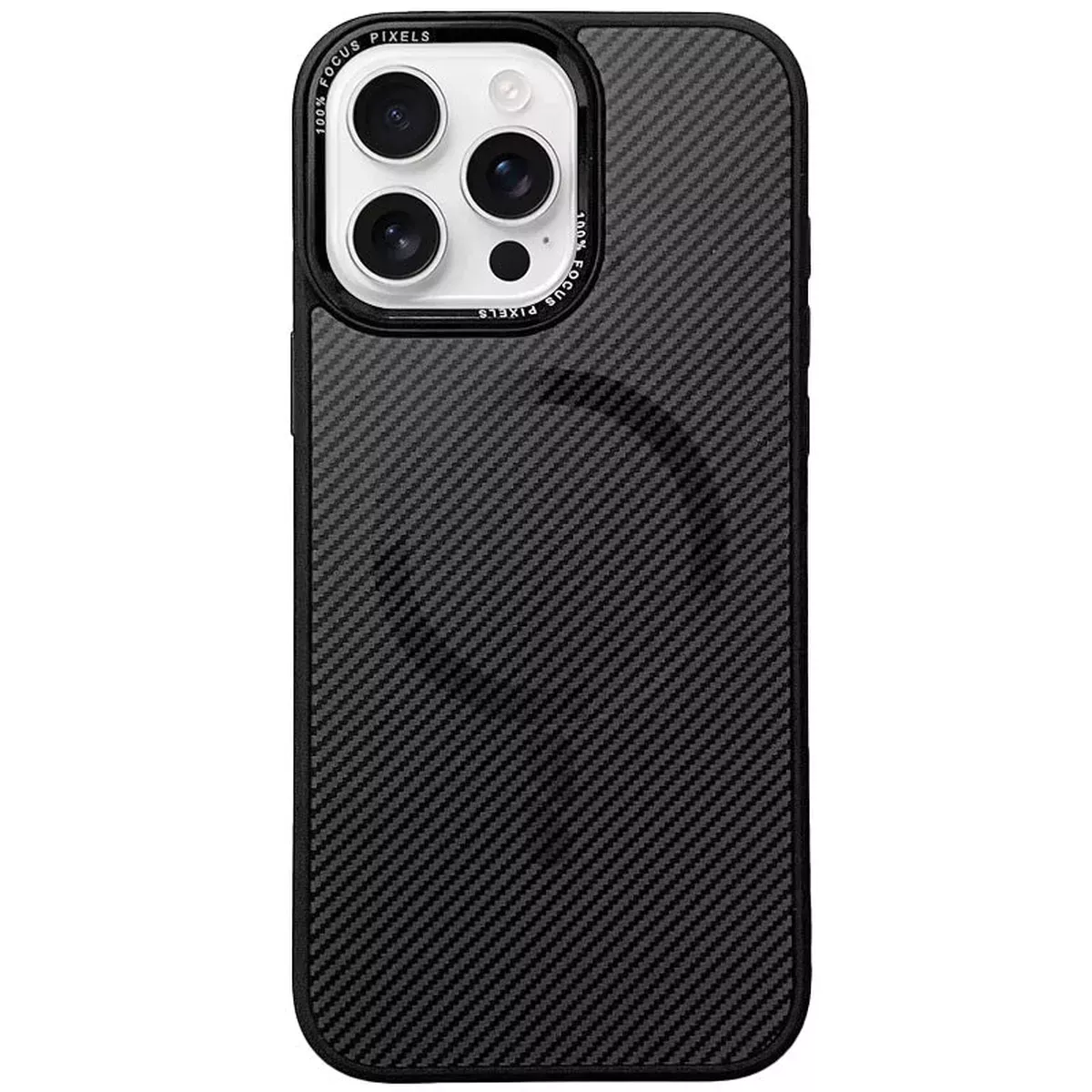 Чохол TPU+PC Carbon Mirage with MagSafe для Apple iPhone 14 Pro (6.1") Black