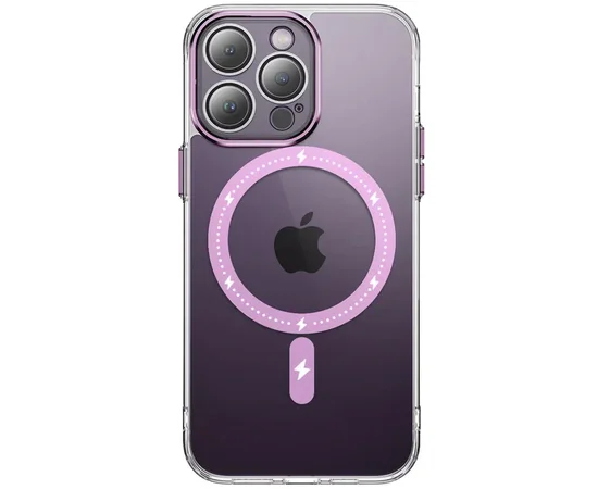 Чохол TPU+PC Colorful with MagSafe для Apple iPhone 14 Pro (6.1") Pink