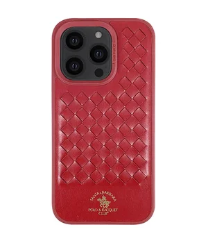 Кожаный чехол Polo Santa Barbara для Apple iPhone 14 Pro (6.1") Red