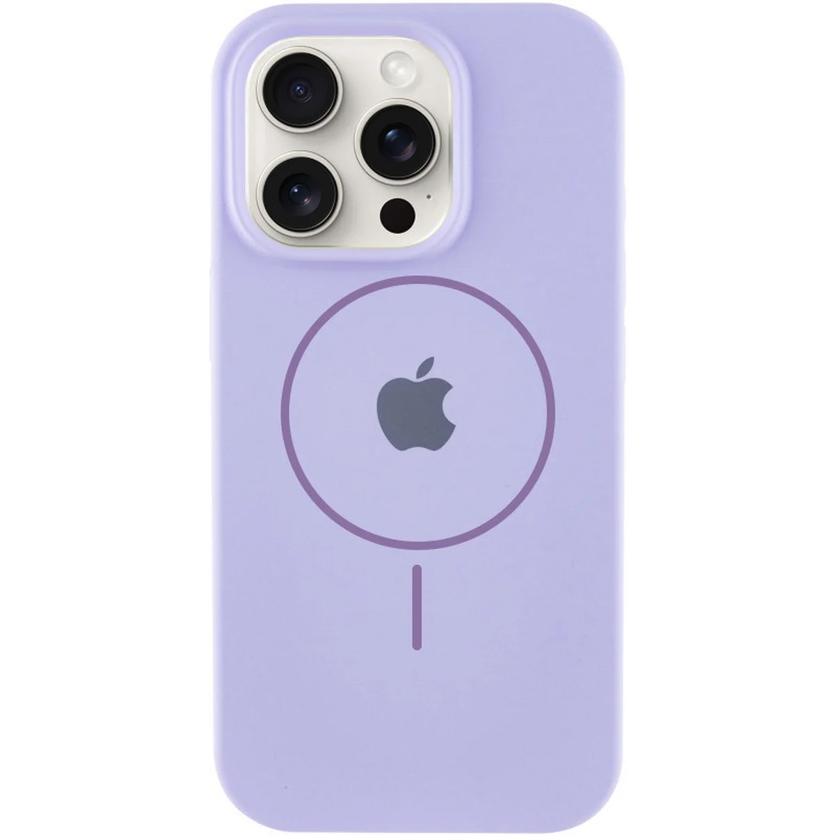 Чехол Silicone Case Full Protective (AA) with MagSafe для Apple iPhone 14 Pro (6.1") Сиреневый / Dasheen