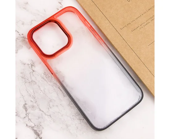 Чехол TPU+PC Fresh sip series для Apple iPhone 14 Pro (6.1") Черный / Красный