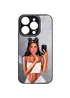 TPU+PC чехол Prisma Ladies для Apple iPhone 14 Pro (6.1") Black in White