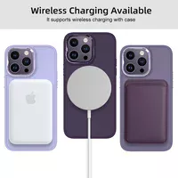 TPU чохол Bonbon Metal Style with MagSafe для Apple iPhone 14 Pro (6.1") Фіолетовий / Dark Purple