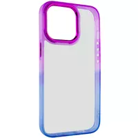 Чехол TPU+PC Fresh sip series для Apple iPhone 14 Pro (6.1") Синий / Фиолетовый