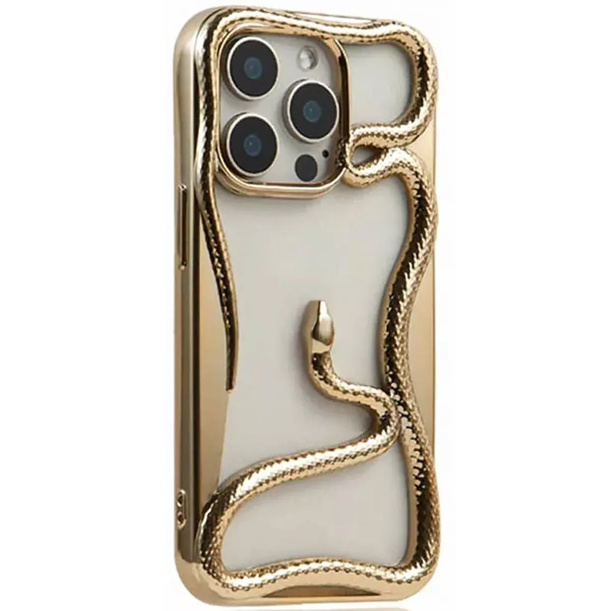 TPU чохол Snake для Apple iPhone 14 Pro (6.1") Gold