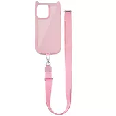 Чехол TPU GETMAN Cat with straps для Apple iPhone 14 Pro (6.1") Pink