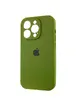 Чехол Silicone Case Full Camera Protective (AA) для Apple iPhone 14 Pro (6.1") Зеленый / Dark Olive / PVH