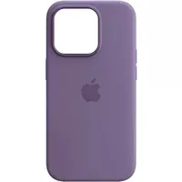Чехол Silicone case (AAA) full with Magsafe and Animation для Apple iPhone 14 Pro (6.1") Фиолетовый / Iris